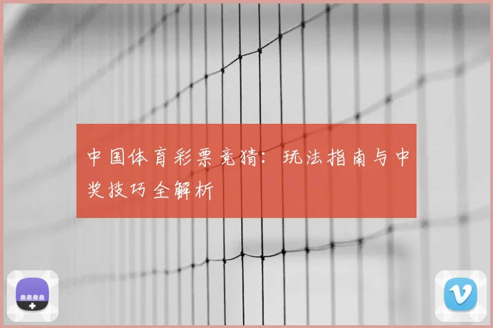 中国体育彩票竞猜：玩法指南与中奖技巧全解析